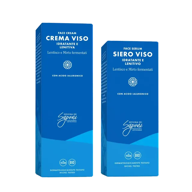 Officina dei Saponi Crema e Siero Idratante Lenitivo kit viso