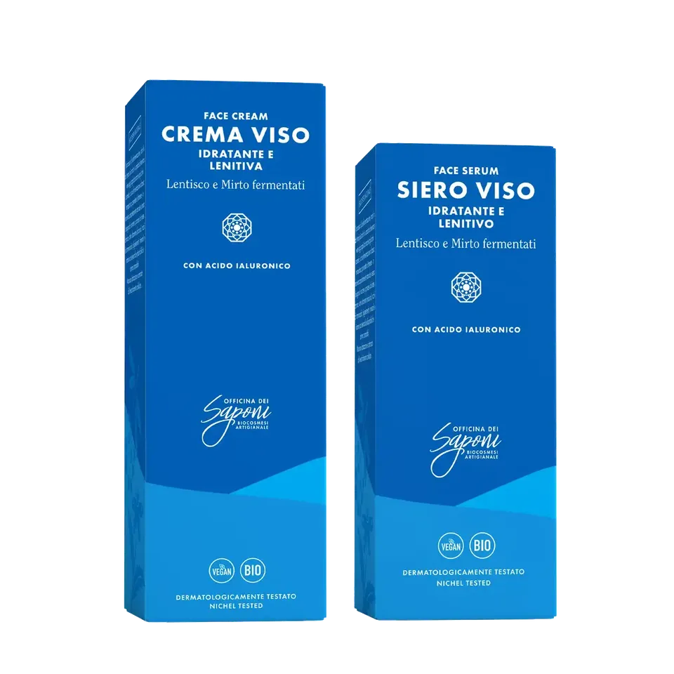Officina dei Saponi Crema e Siero Idratante Lenitivo kit viso