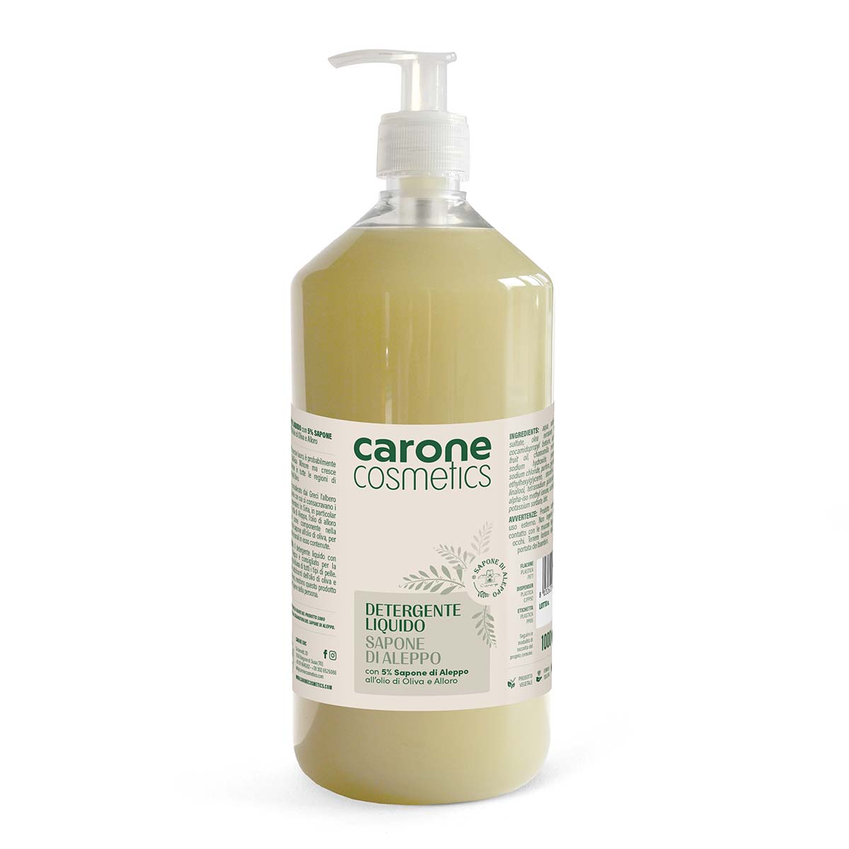 Noire di Hammam Sapone di Aleppo detergente liquido 500 ml