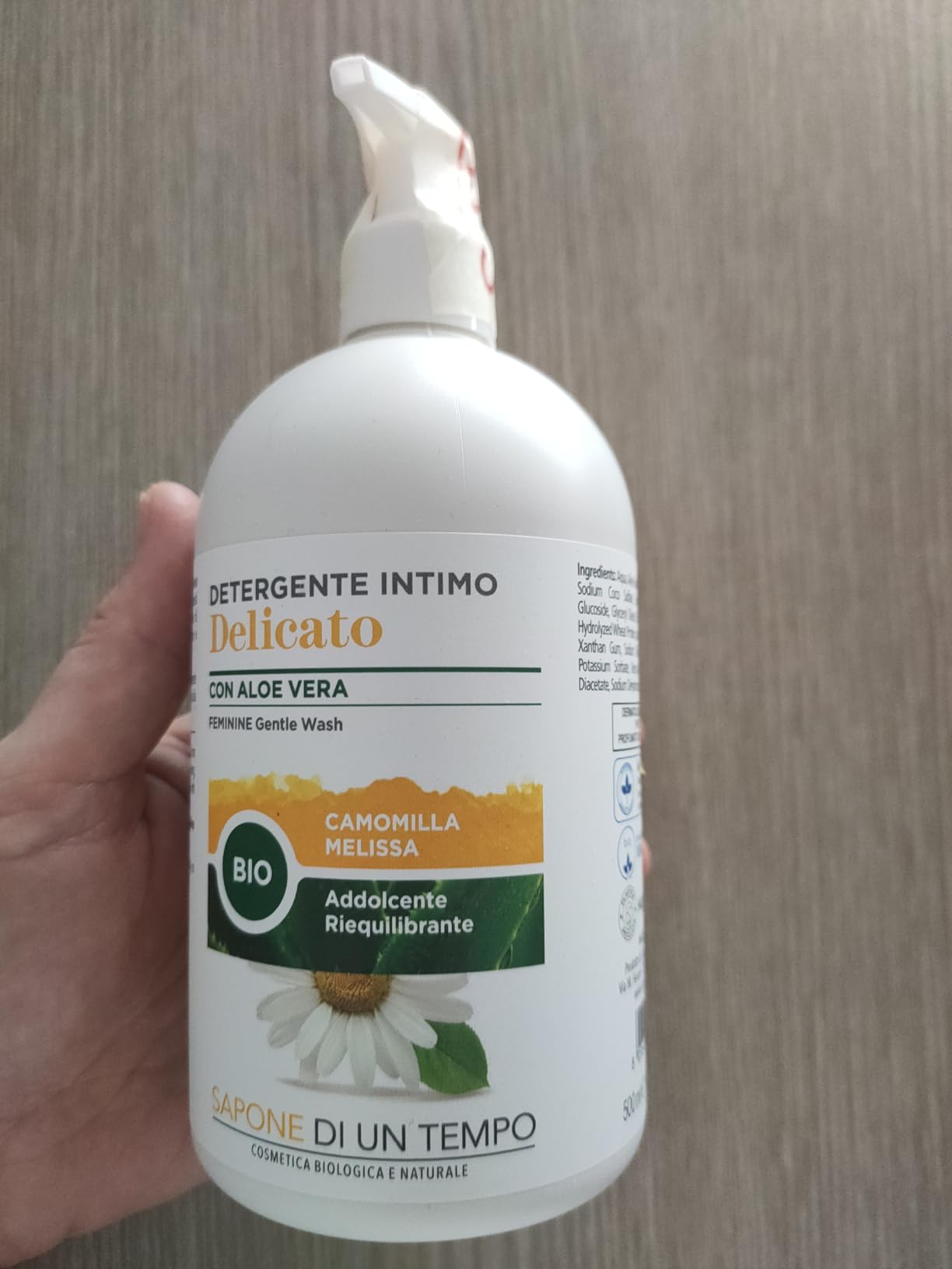 Sapone di un Tempo Detergente Intimo Delicato Altea Bio 500 ml lenitivo