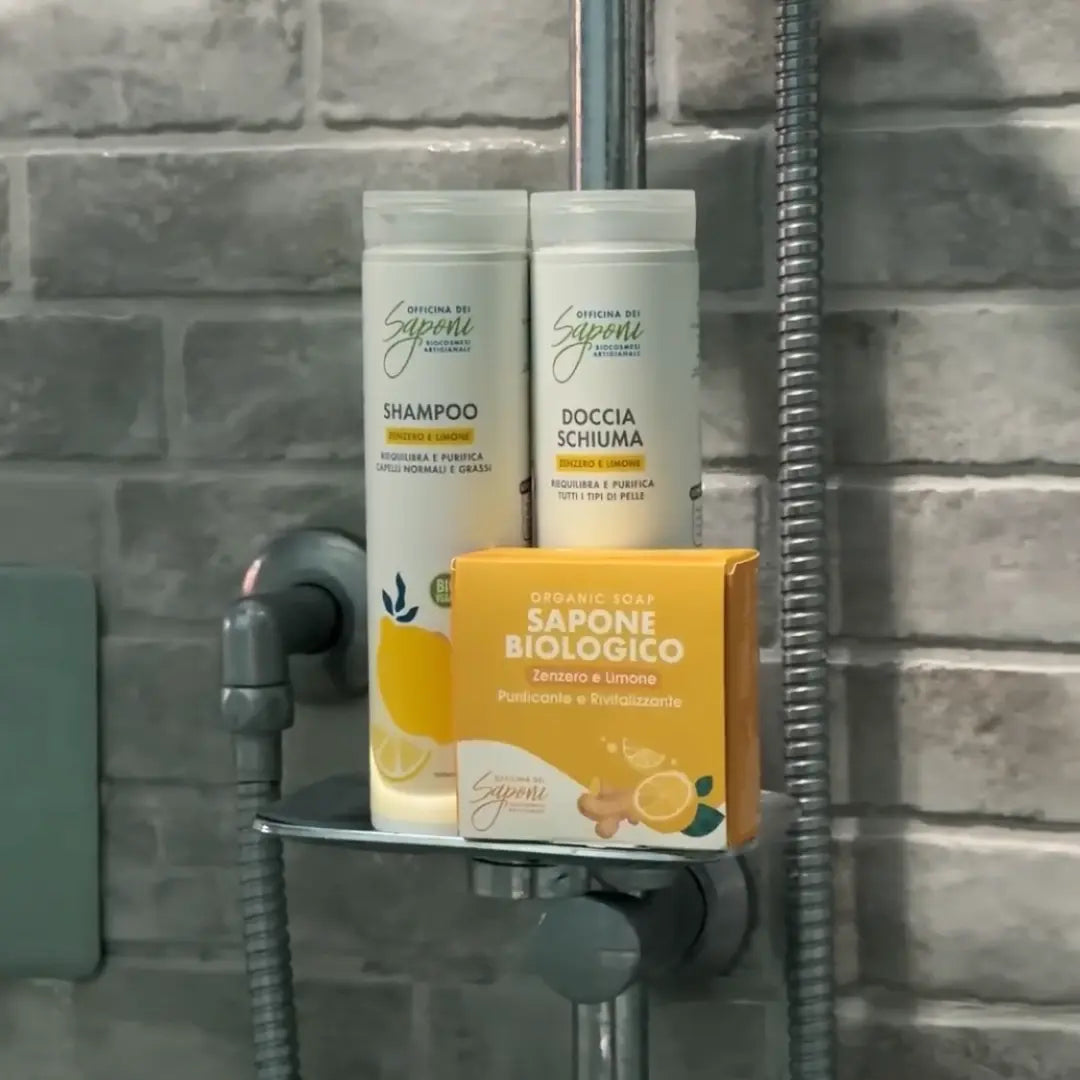 Officina dei Saponi Zenzero e Limone kit Puliti Fuori e Belli Dentro