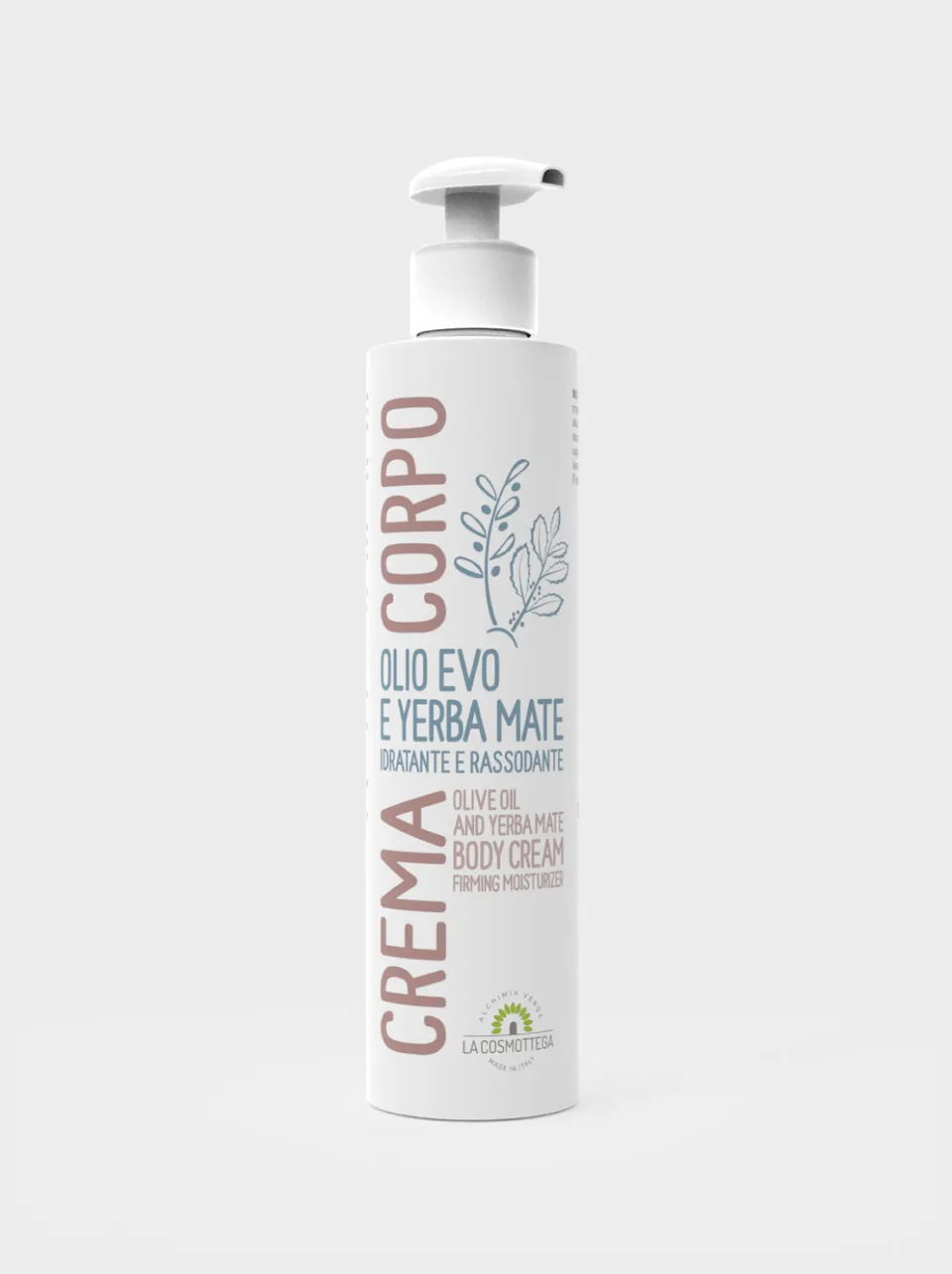 La Cosmottega Crema Corpo Olio Evo Yerba Mate 200 ml tonificante