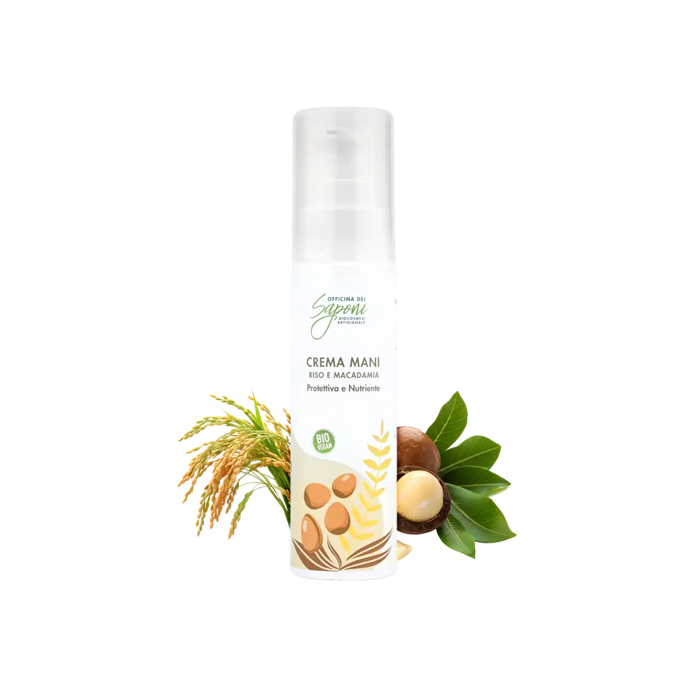 Officina dei Saponi Riso e Macadamia Crema Mani Nutriente