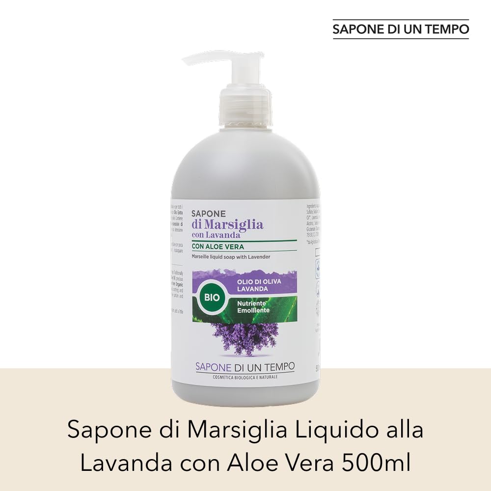 Sapone di un Tempo Marsiglia Liquido Lavanda 500ml delicato