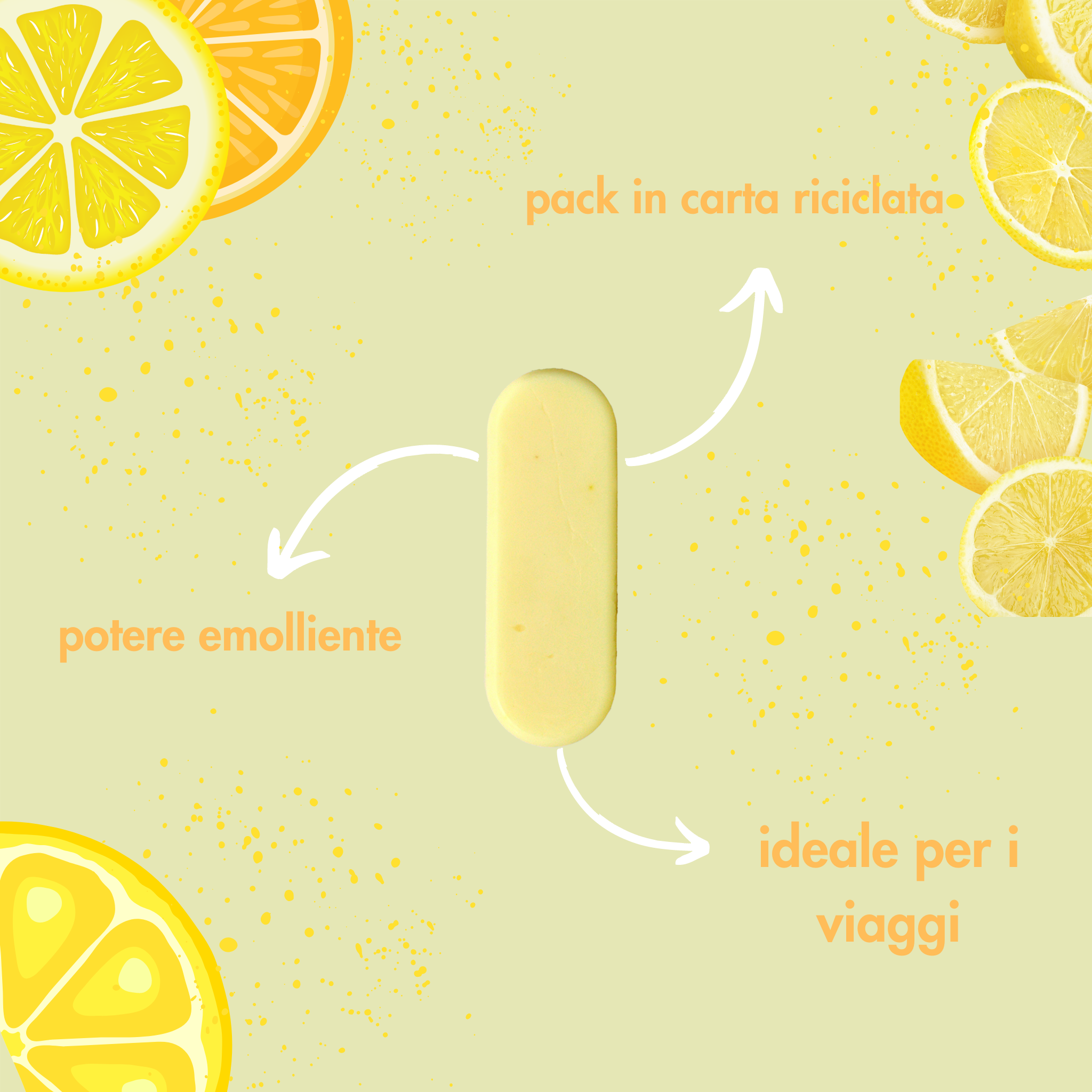 Officina dei Saponi Tè Verde e Limone Deodorante Solido Fresco