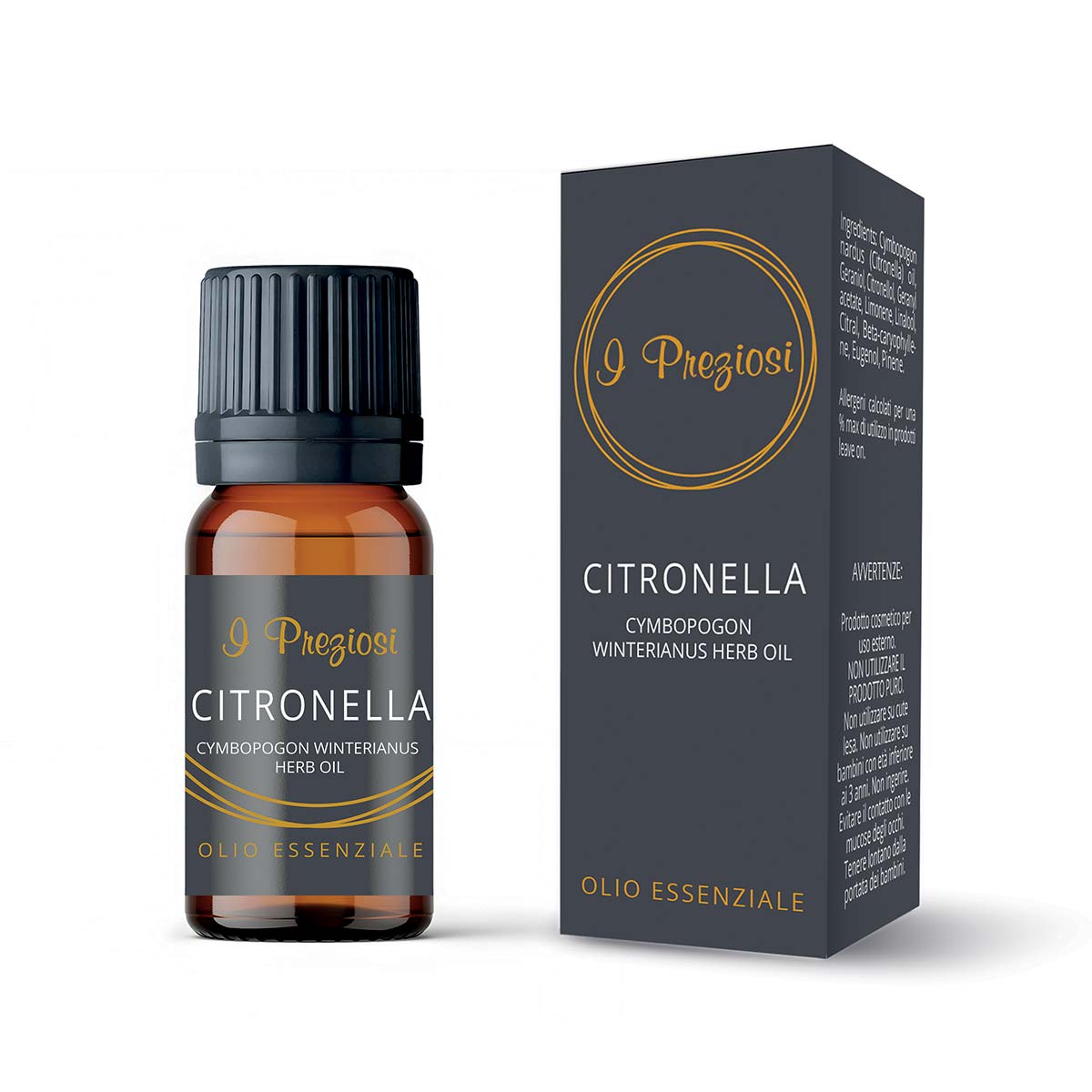 Noire di Hammam I Preziosi olio essenziale citronella 10 ml