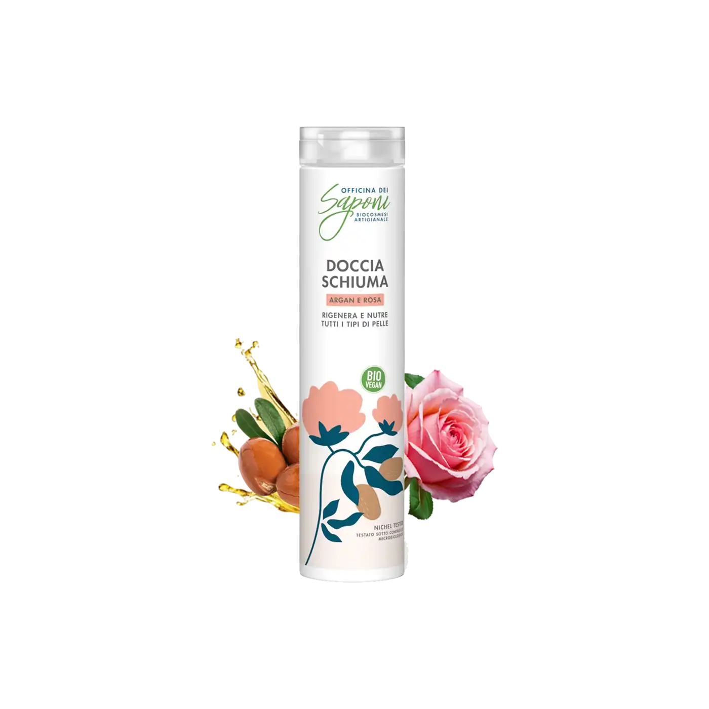 Officina dei Saponi Argan e Rosa Docciaschiuma Olio di Argan