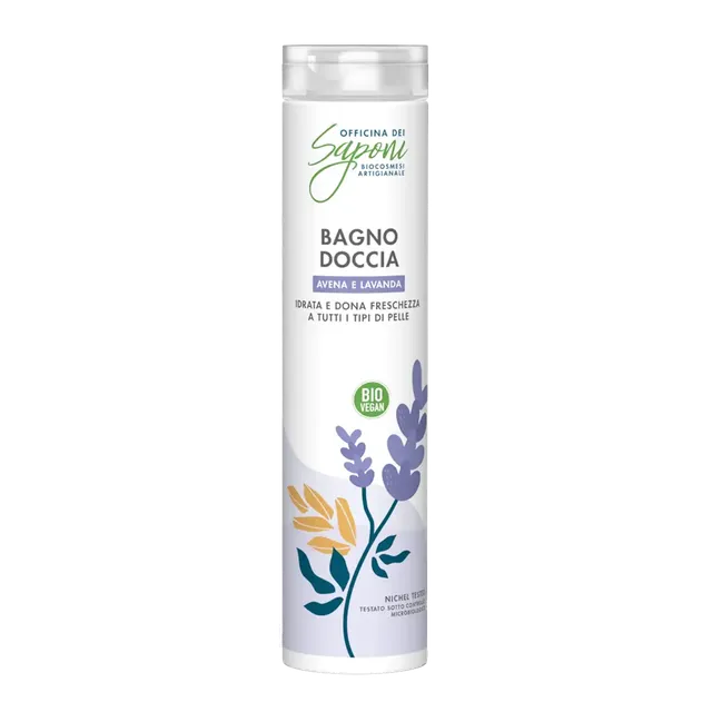 Officina dei Saponi Avena Lavanda docciaschiuma pelle sensibile