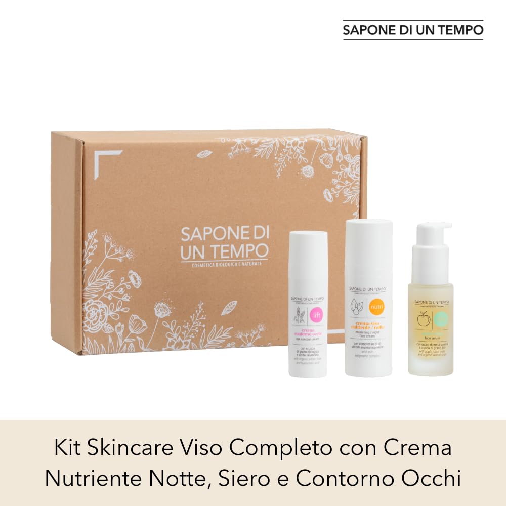 Sapone di un Tempo Kit da Viaggio kit viso notte siero contorno occhi