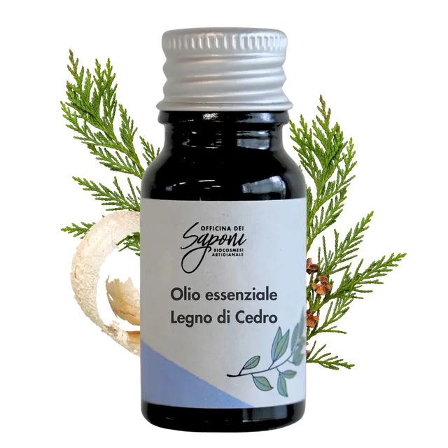 Officina dei Saponi Legno di Cedro Olio Essenziale 10 ml balsamico