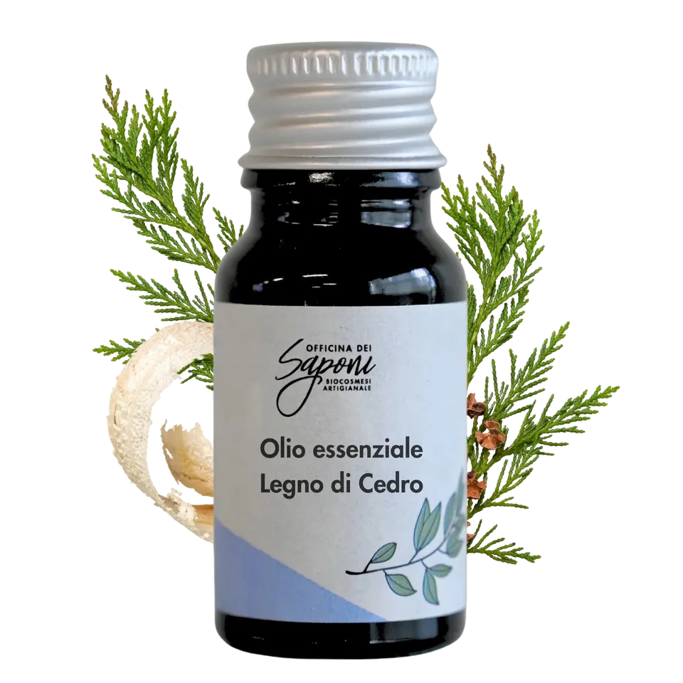 Officina dei Saponi Legno di Cedro Olio Essenziale 10 ml balsamico