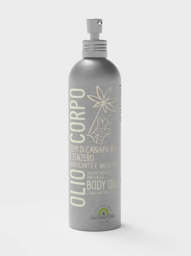 La Cosmottega Canapa e Zenzero Olio Corpo Tonificante 200 ml
