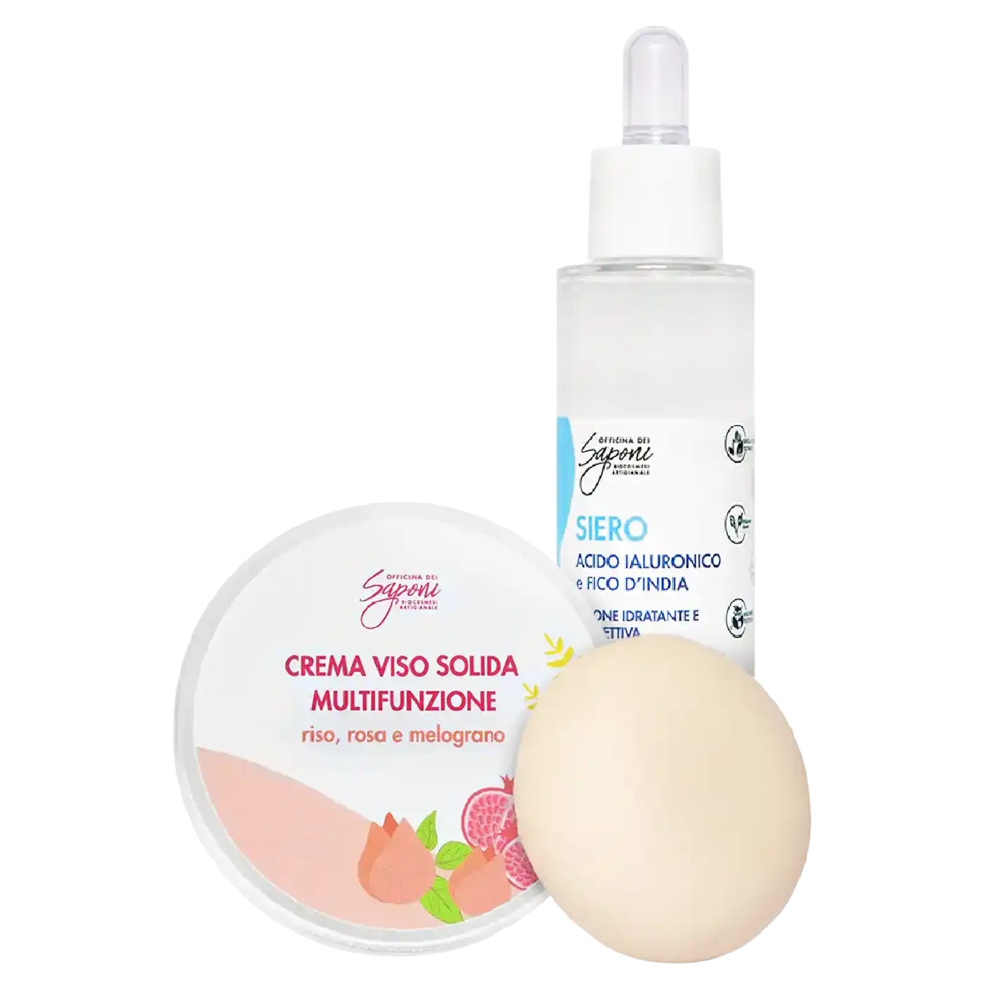 Officina dei Saponi Viso Kit Siero + Crema Solida idratante
