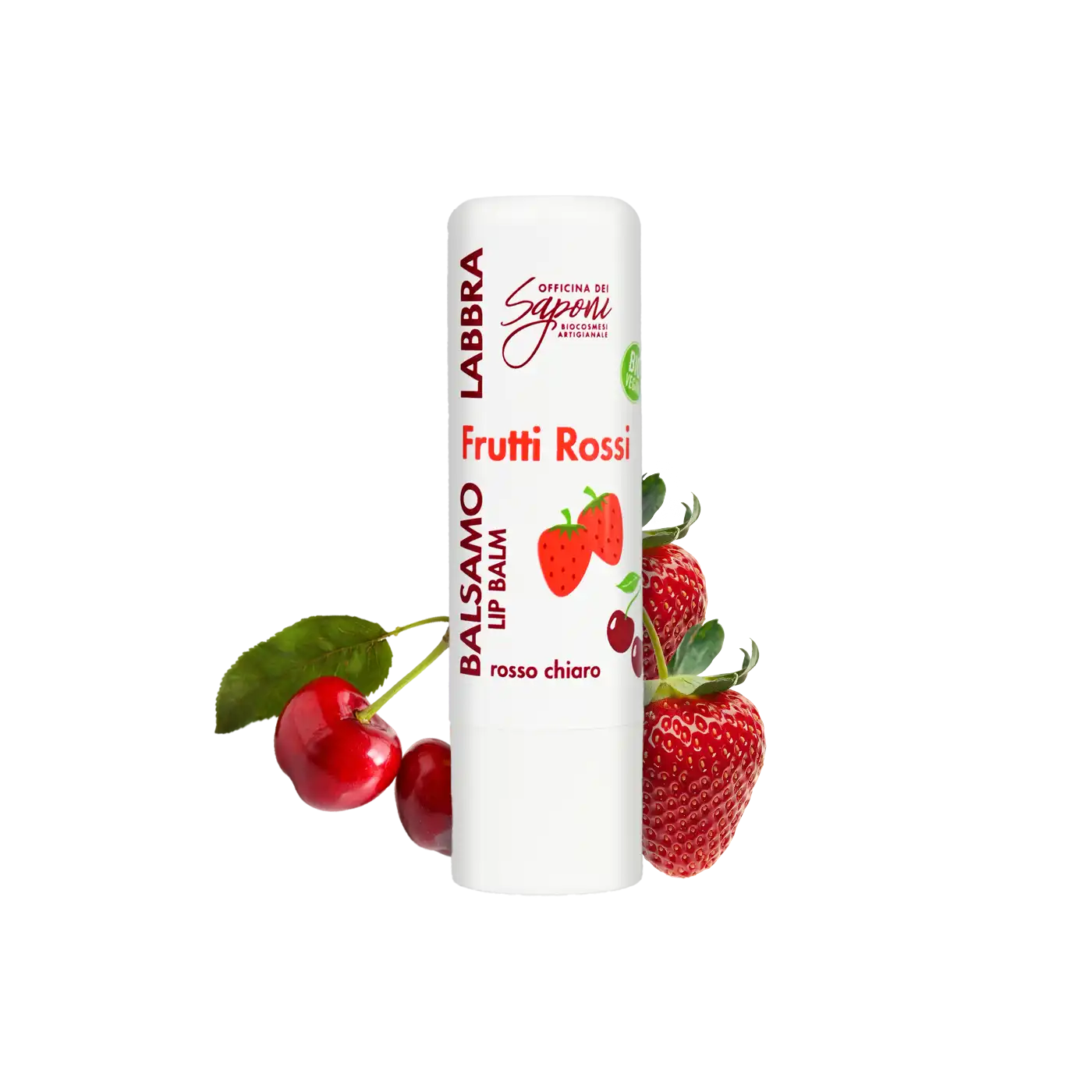 Officina dei Saponi Frutti Rossi Balsamo Labbra Rosa Nutriente