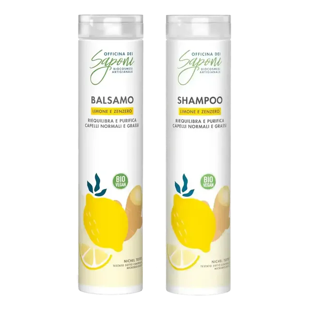 Officina dei Saponi Routine Capelli Sottili Zenzero Kit 2pz