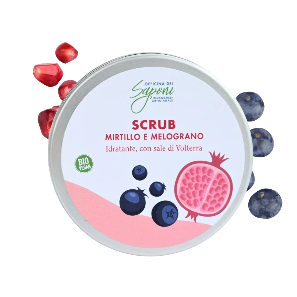 Officina dei Saponi Mirtillo e Melograno scrub corpo solido