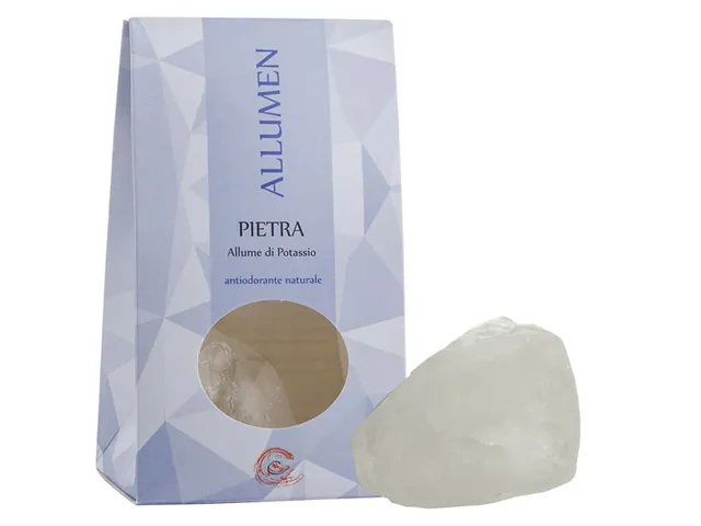 Noire di Hammam Allumen Allume Pietra Grezza 160 g Naturale