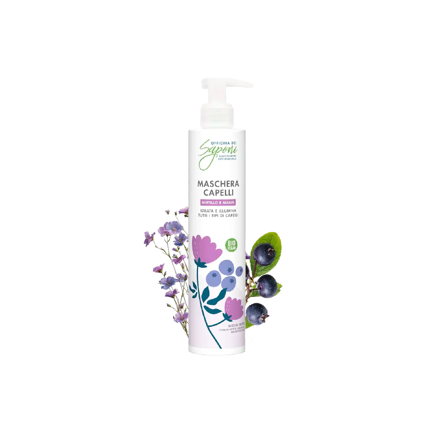 Officina dei Saponi Mirtillo e Malva Maschera Capelli