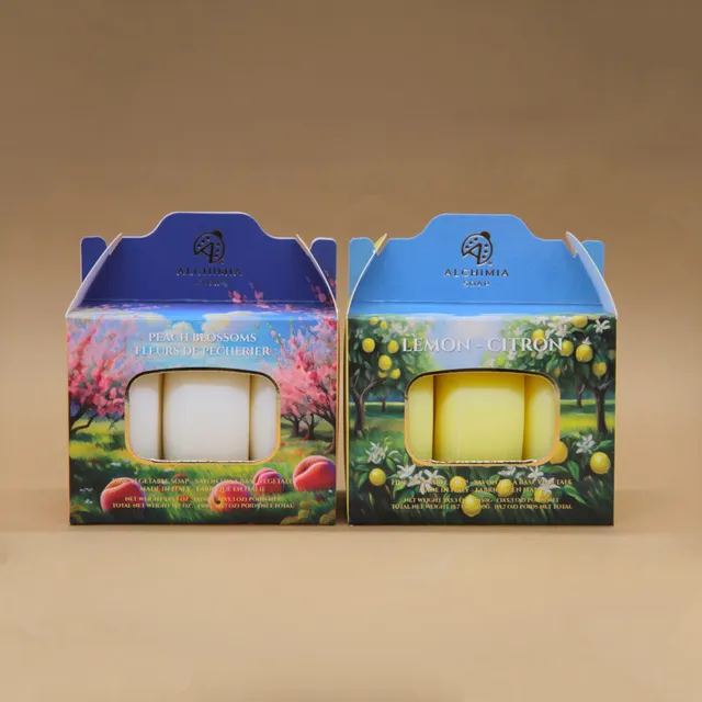 Alchimia set saponette solide vegetali 3x150g secchiello