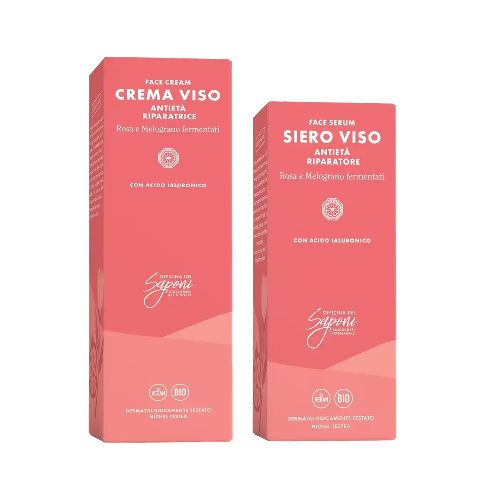 Officina dei Saponi Viso Fermentati crema + siero viso antietà