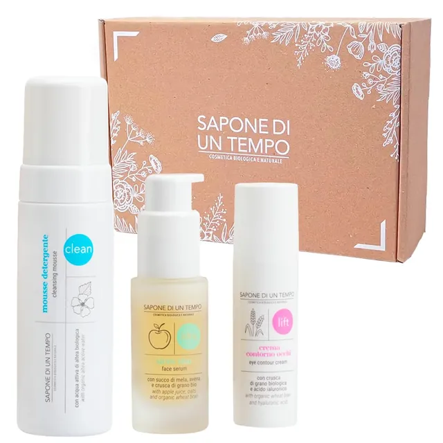 Sapone di un Tempo Kit da Viaggio kit viso notte siero contorno occhi