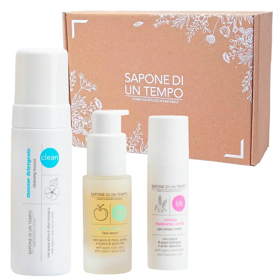 Sapone di un Tempo Kit da Viaggio kit viso notte siero contorno occhi