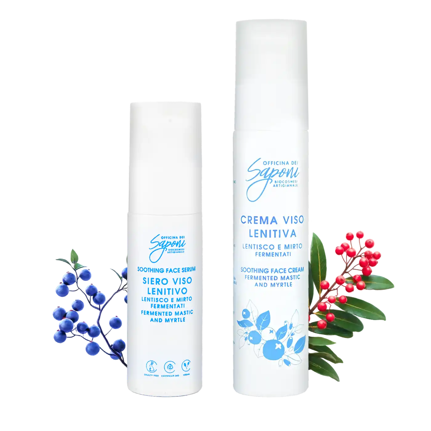Officina dei Saponi Crema e Siero Idratante Lenitivo kit viso