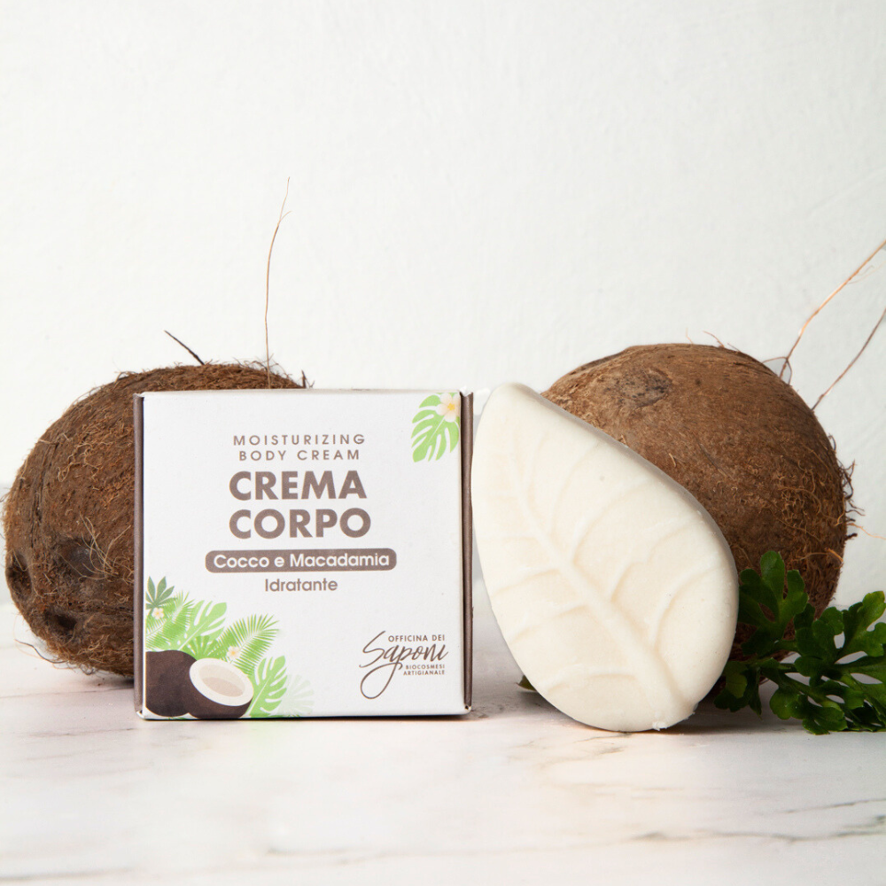 Officina dei Saponi Cocco Macadamia crema corpo solida nutriente