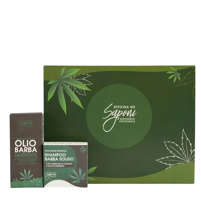 Officina dei Saponi Box Olio e Shampoo Barba regalo uomo