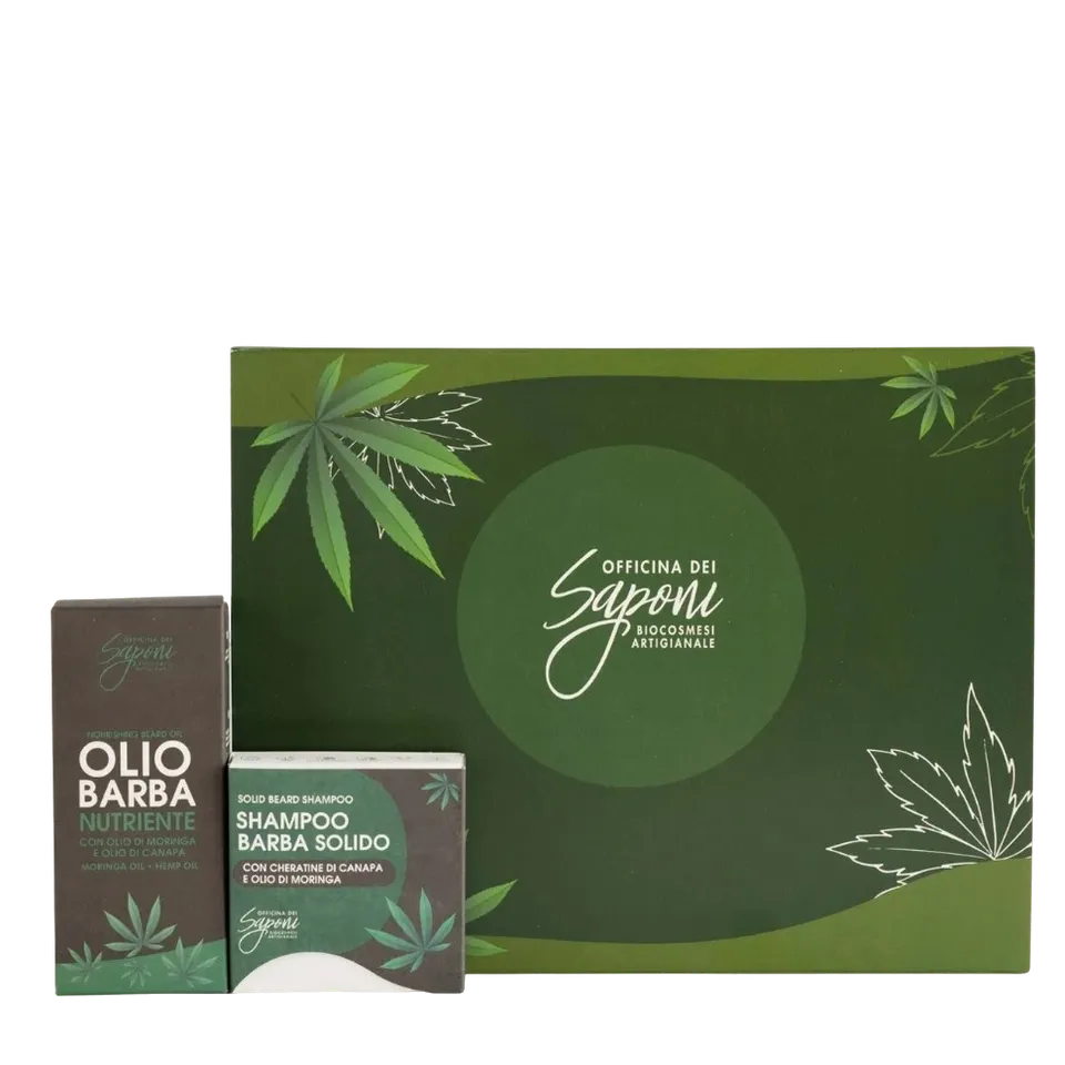 Officina dei Saponi Box Olio e Shampoo Barba regalo uomo