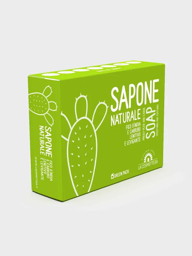 La Cosmottega Sapone Fico d'India e Carrubo 120 g