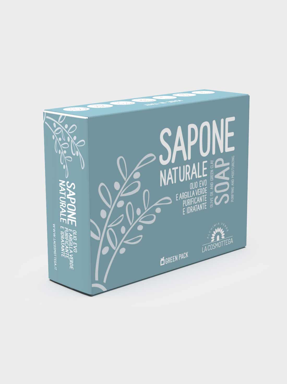 La Cosmottega Olio Evo e Argilla Verde Sapone Solido 120 g