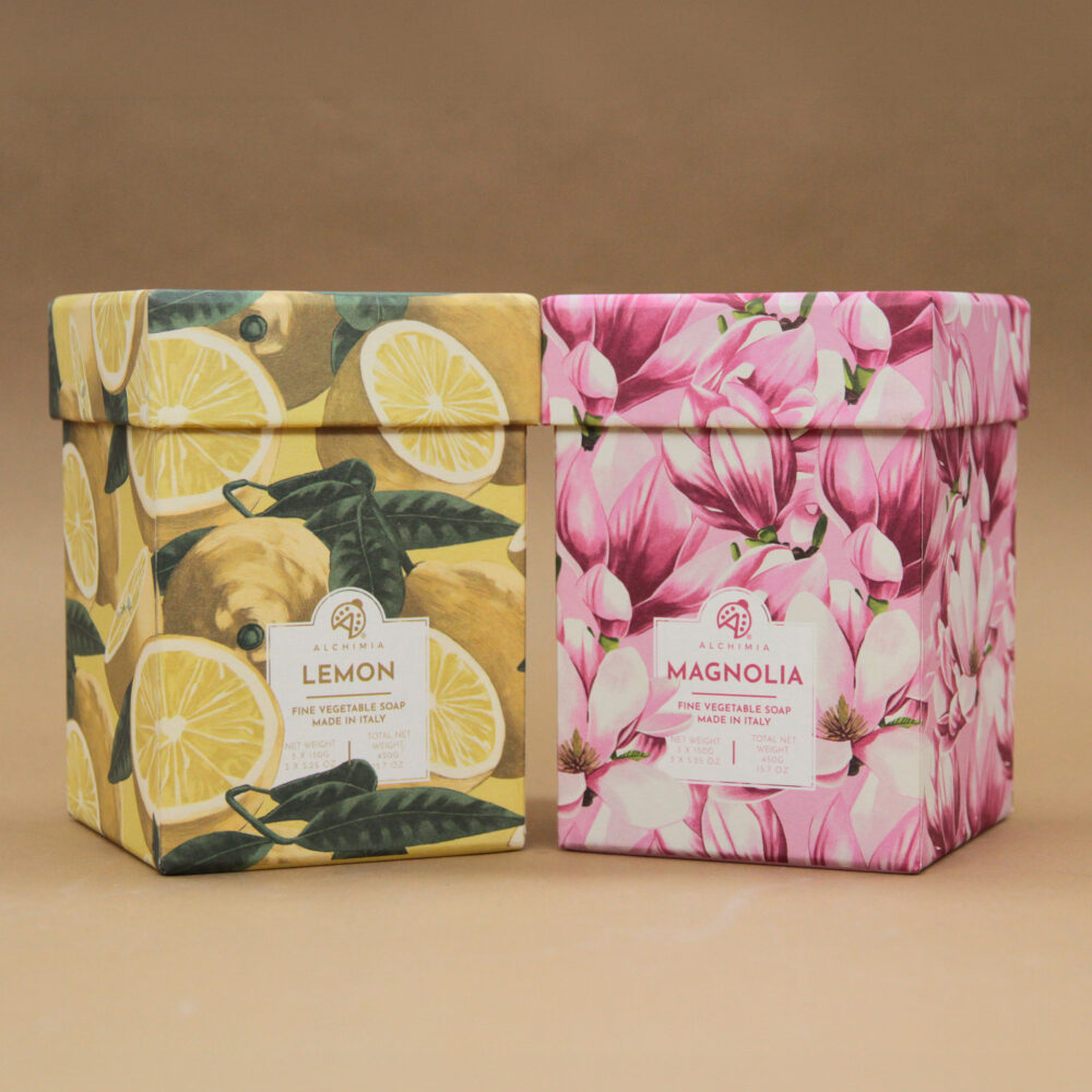 Alchimia box 3 saponette solide 3x150g oli vegetali
