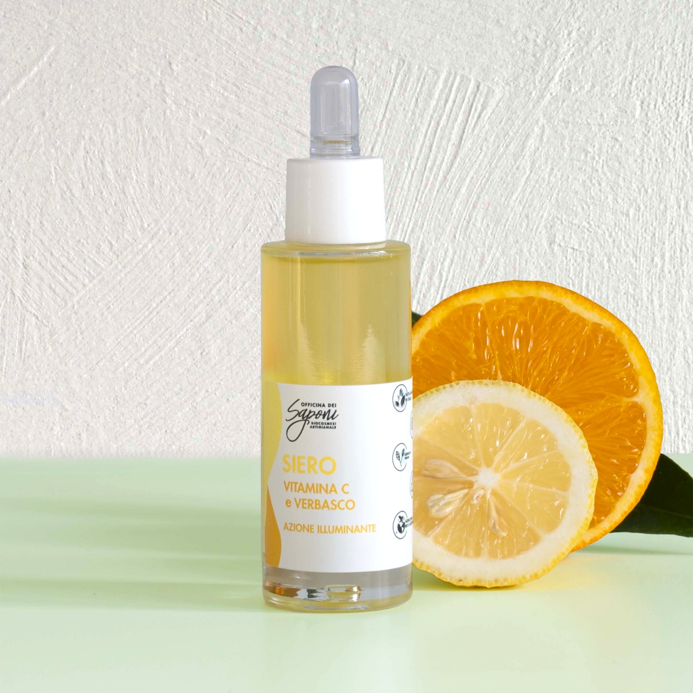 Officina dei Saponi Bifasica Vitamina C Verbasco Siero Viso illuminante