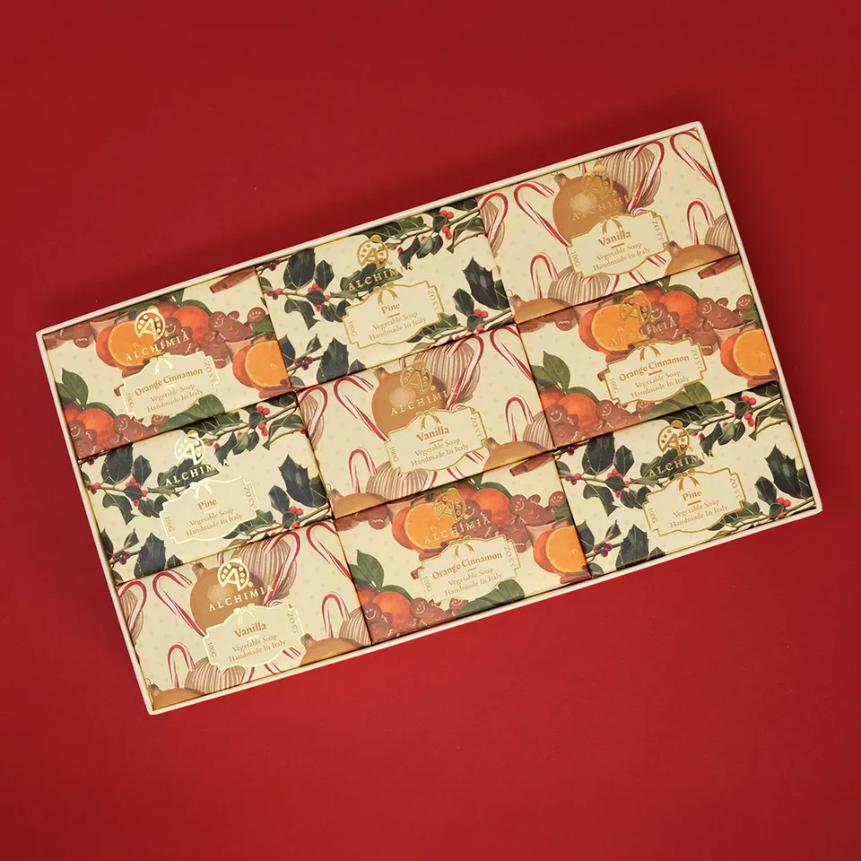 Alchimia Soap Set Natalizio saponette 9x100g vegetali