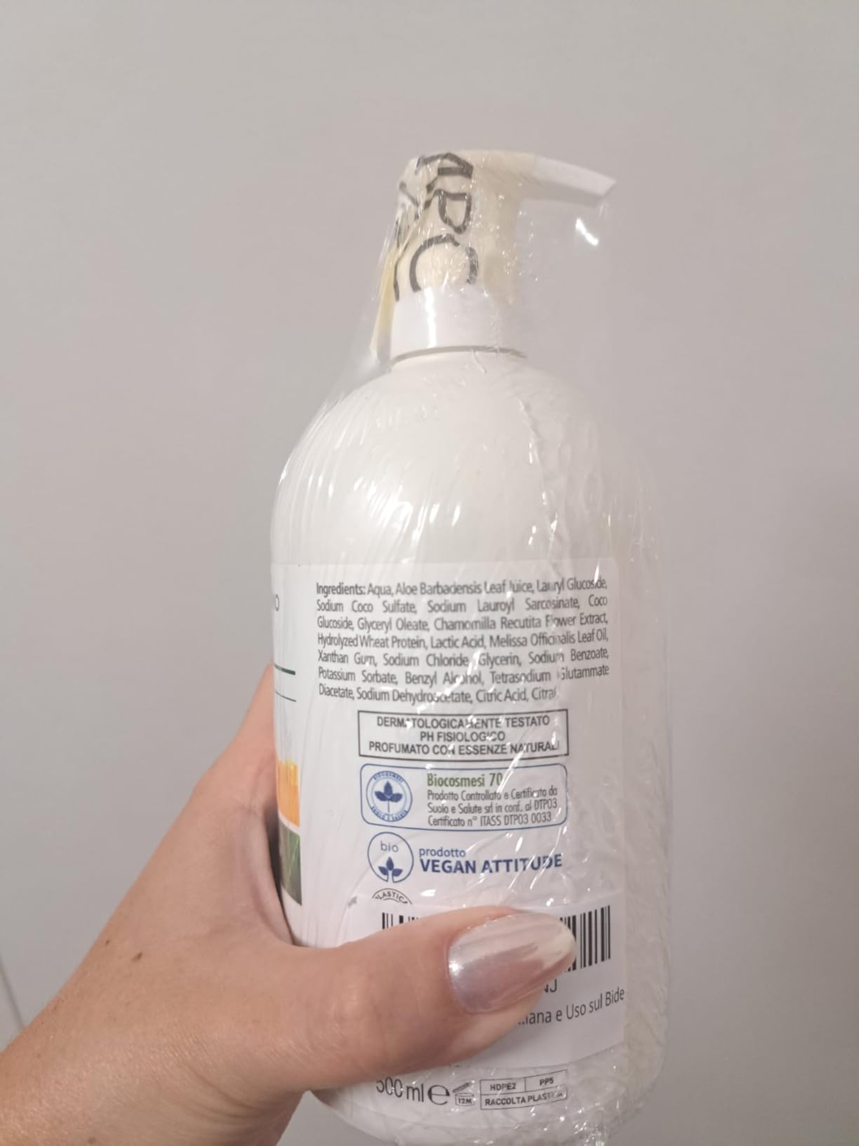 Sapone di un Tempo Detergente Intimo Delicato Altea Bio 500 ml lenitivo