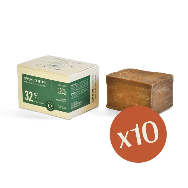 Noire di Hammam Aleppo 32% sapone 10 pezzi 180 g alloro
