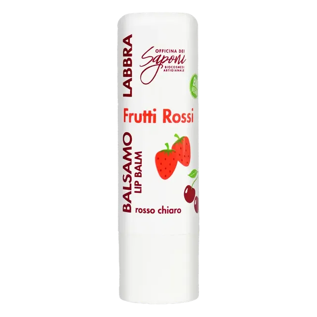 Officina dei Saponi Frutti Rossi Balsamo Labbra Rosa Nutriente