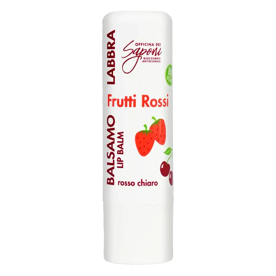 Officina dei Saponi Frutti Rossi Balsamo Labbra Rosa Nutriente