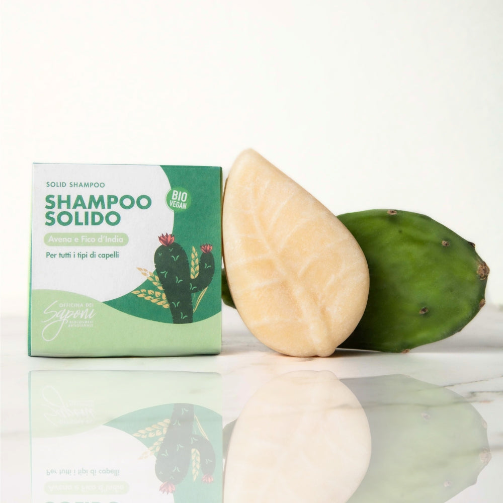Officina dei Saponi Avena e Fico d'India Shampoo Solido Delicato