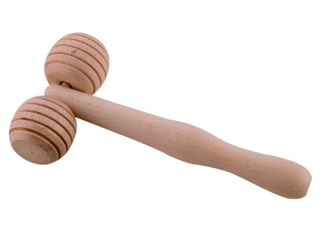 Noire di Hammam 2 Ruote Grande massaggiatore corpo legno 24 cm