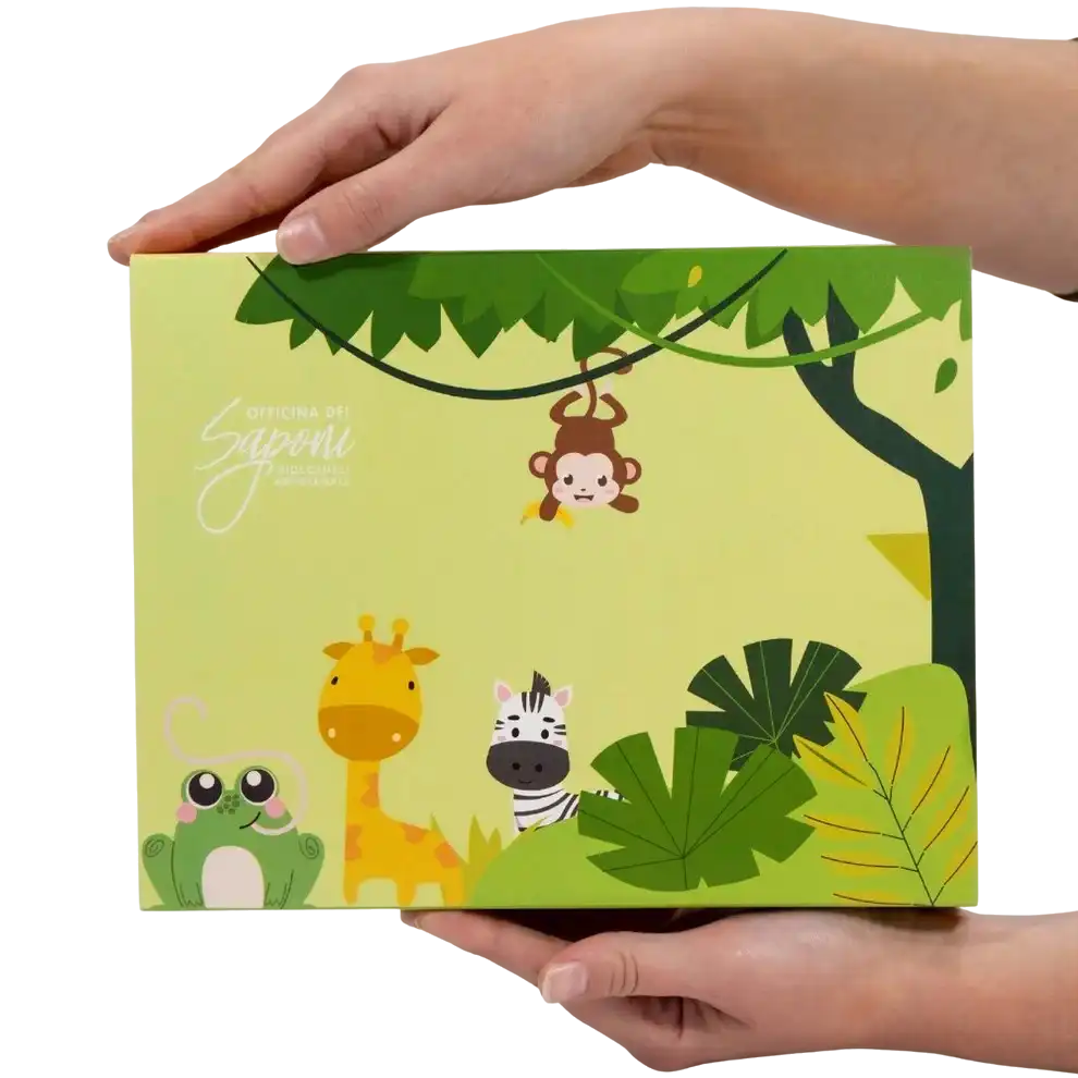 Officina dei Saponi Bimbi Box regalo vuota carta 23x17 cm