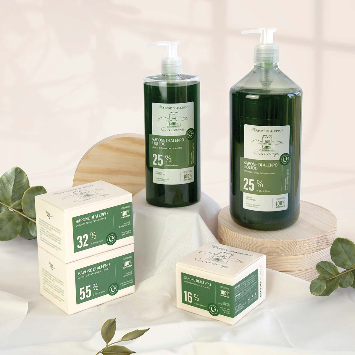 Noire di Hammam Sapone di Aleppo liquido 400 ml olio alloro 25%