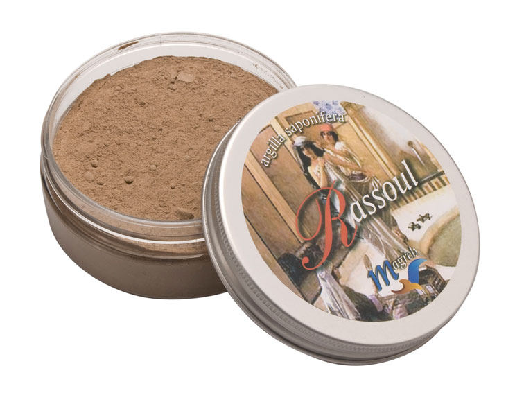 Noire di Hammam Magreb Argilla Rassoul lavante 200 g naturale