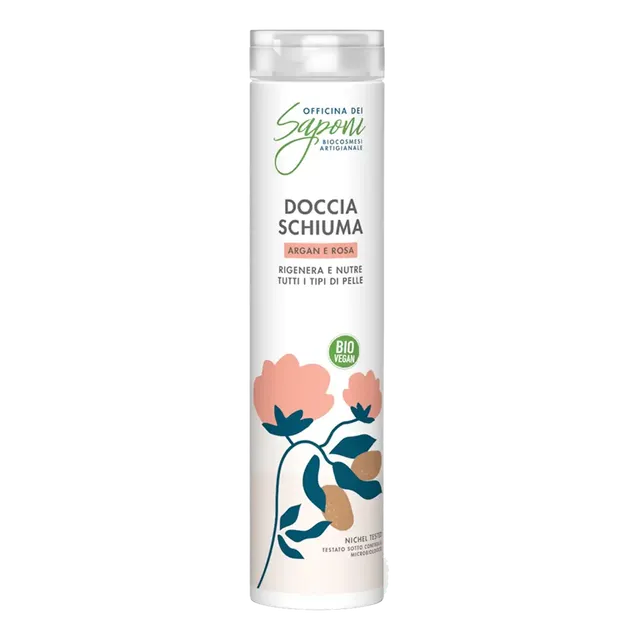 Officina dei Saponi Argan e Rosa Docciaschiuma Olio di Argan