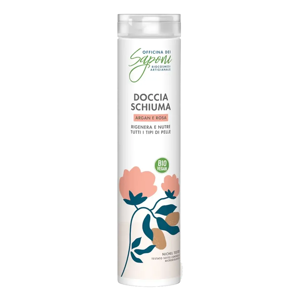 Officina dei Saponi Argan e Rosa Docciaschiuma Olio di Argan