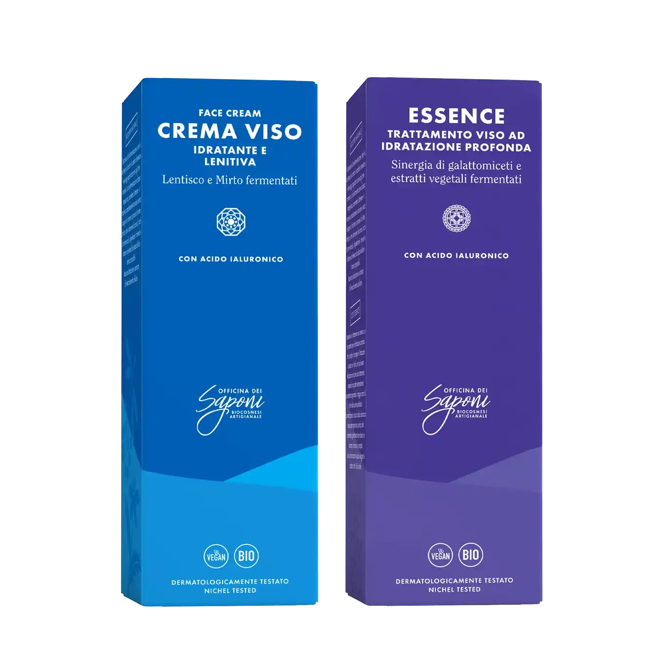 Officina dei Saponi Viso ai Fermentati Kit Essence e Crema Lenitiva