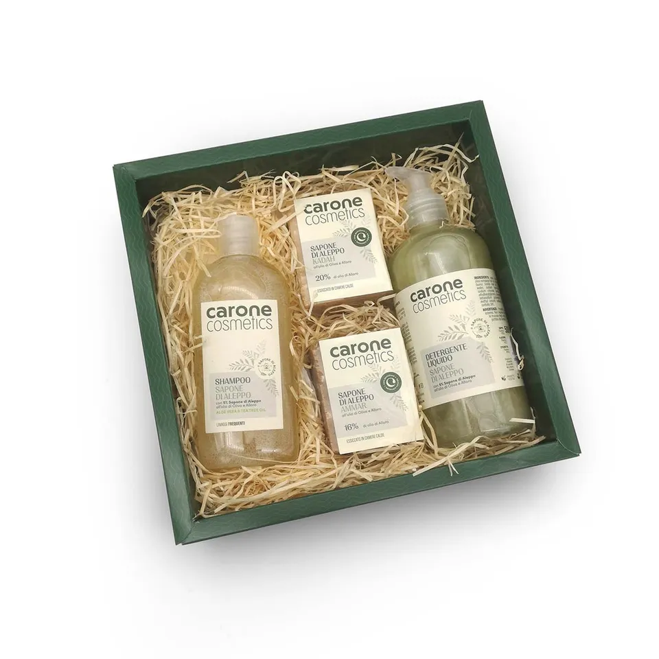 Noire di Hammam Igiene Benessere set sapone Aleppo 500+250 ml