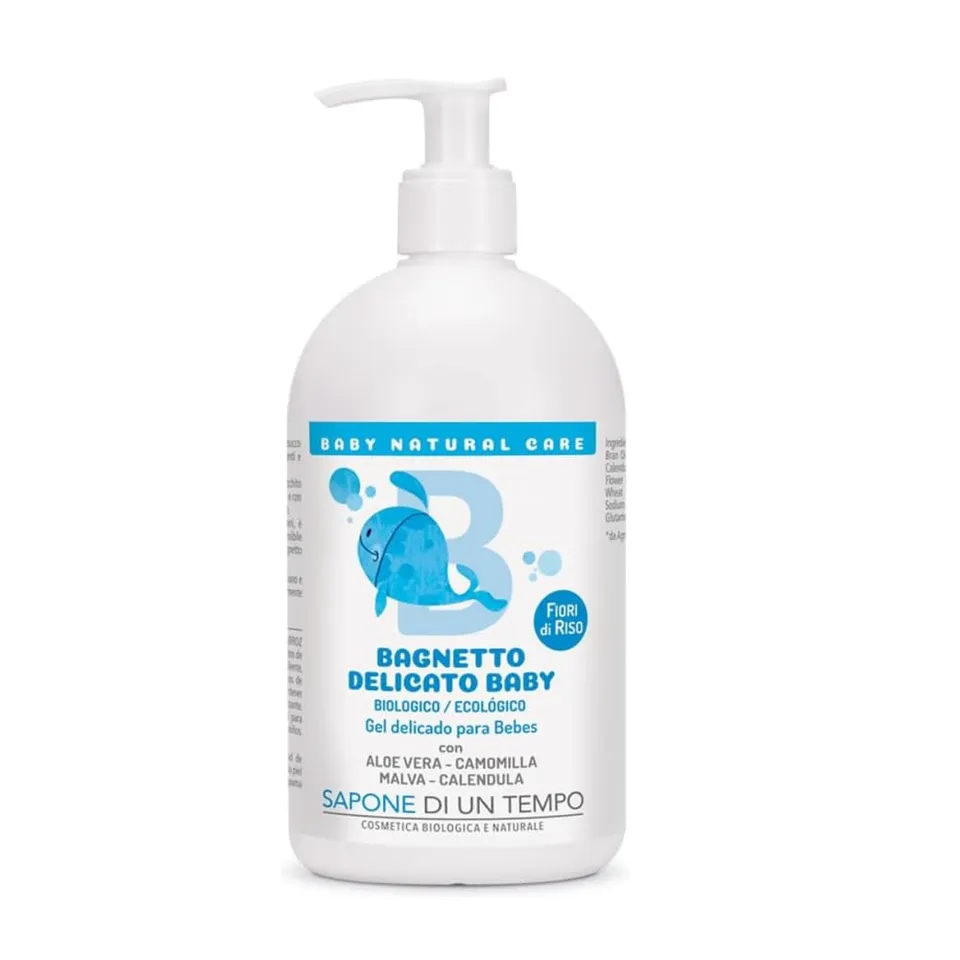 Sapone di un Tempo Baby Bagnetto Delicato Fiori di Riso 500 ml pelle sensibile