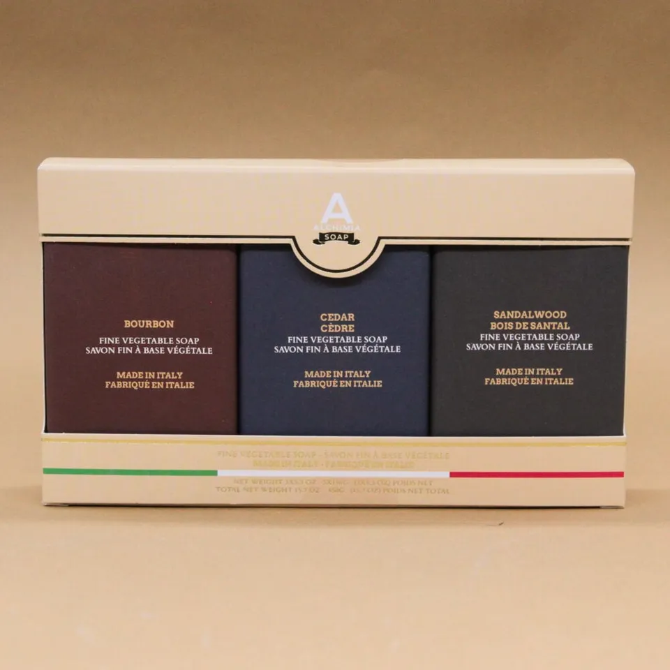Alchimia Soap Uomo Man astuccio sapone solido 3x150g vegetale